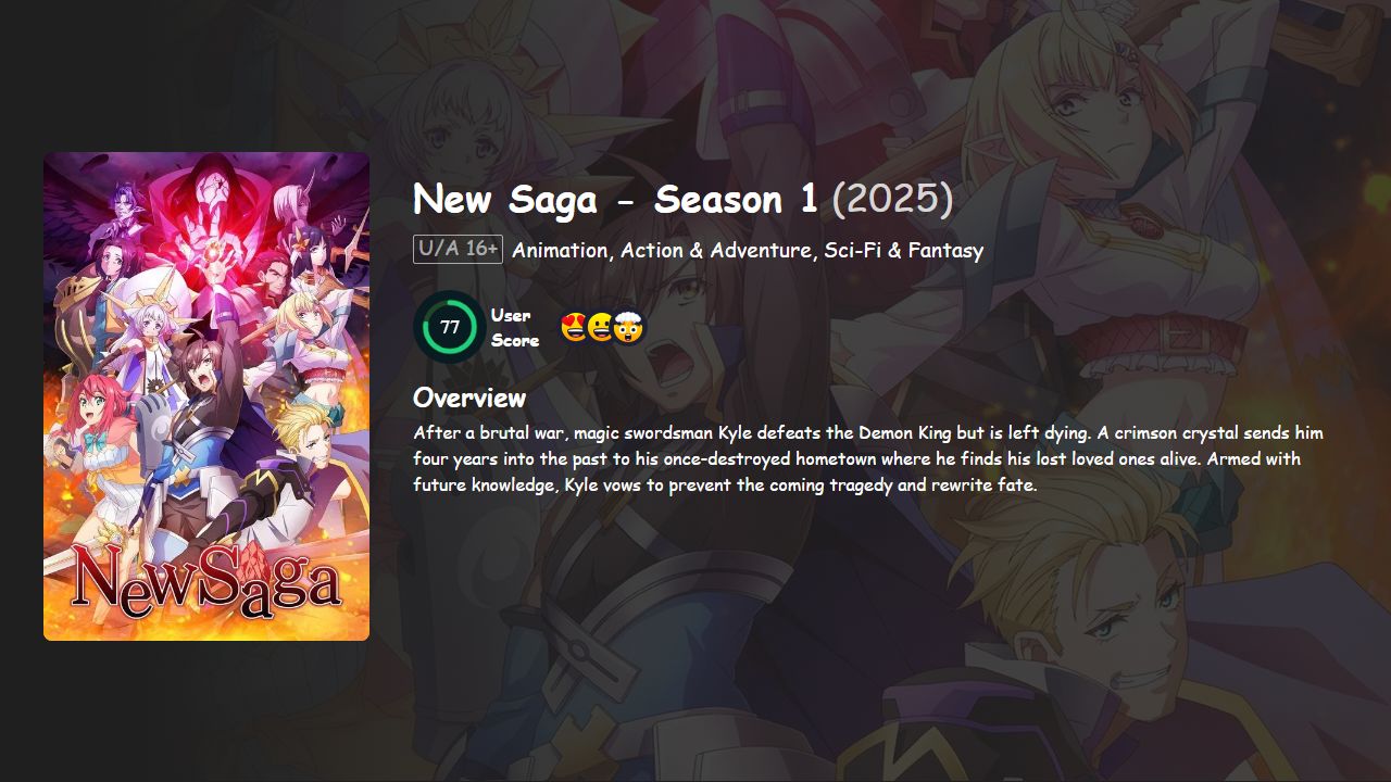 New Saga Season 1 Hindi-English-Japanese Dubbed