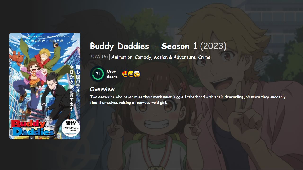 Buddy Daddies Season 1 Hindi-English-Japanese Dubbed
