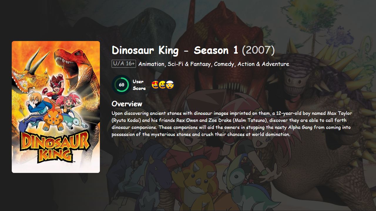 Dinosaur King Season 1 Hindi Dubbed