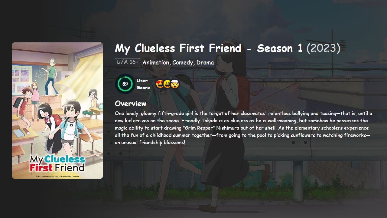 My Clueless First Friend Season 1 Hindi-Telugu-Tamil-English-Japanese Dubbed