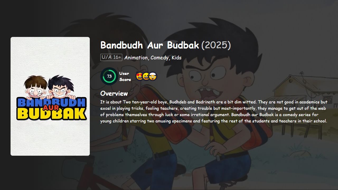 Bandbudh Aur Budbak Season 1 Hindi Dubbed