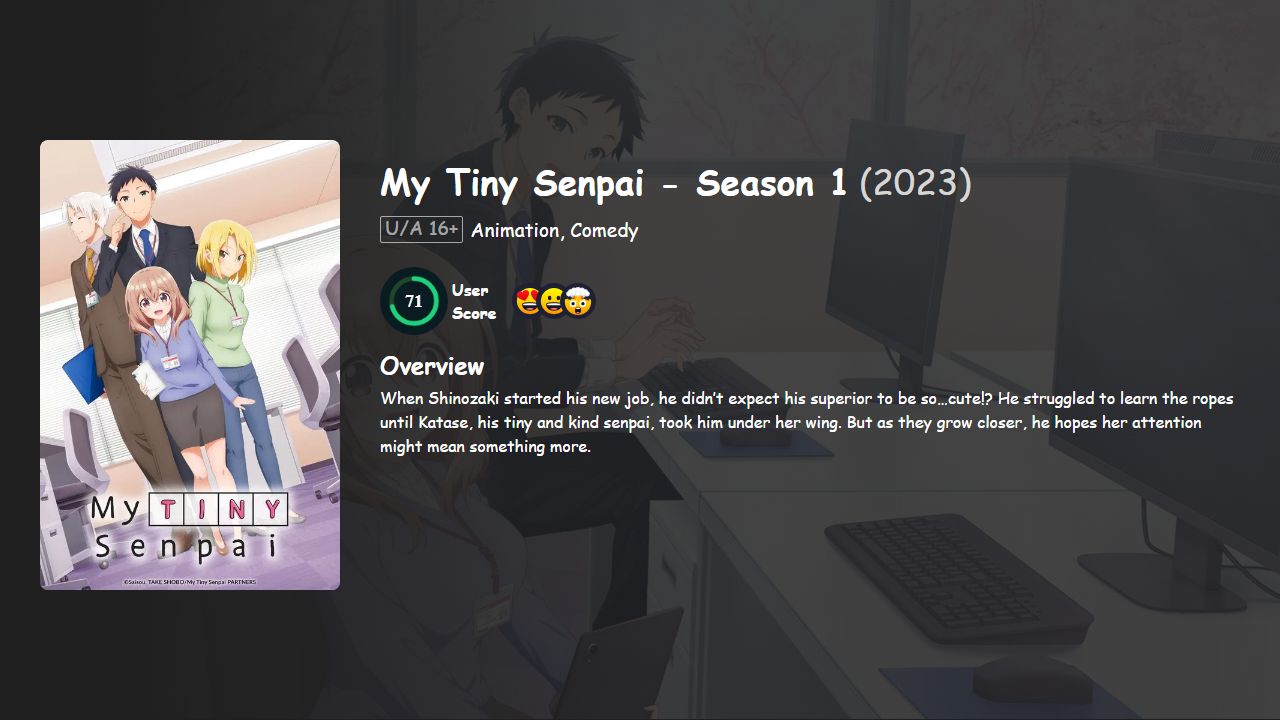 My Tiny Senpai Season 1 Hindi-Telugu-Tamil-English-Japanese Dubbed