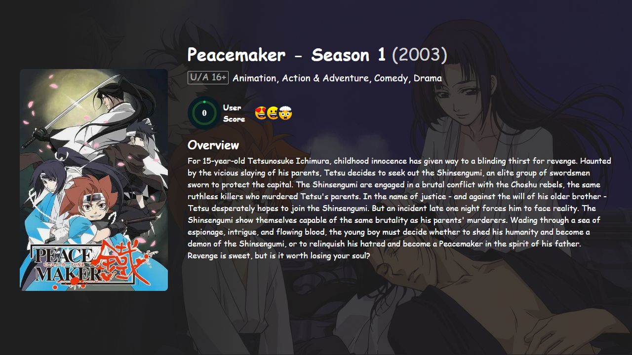 Peacemaker Season 1 Hindi-English Dubbed