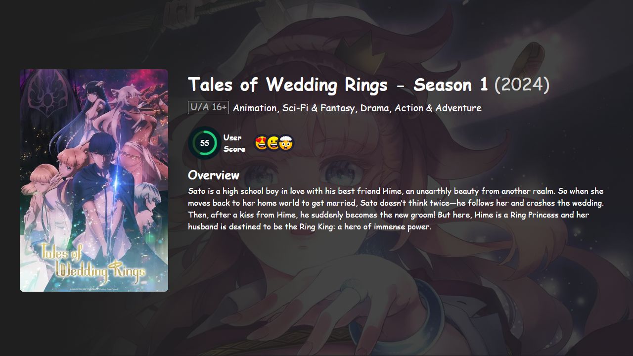 Tales of Wedding Rings Season 1 English-Japanese Dubbed