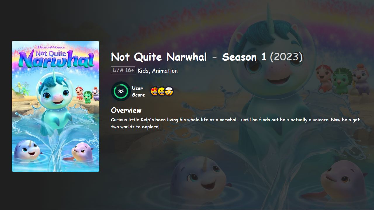 Not Quite Narwhal Season 1 Hindi-English Dubbed