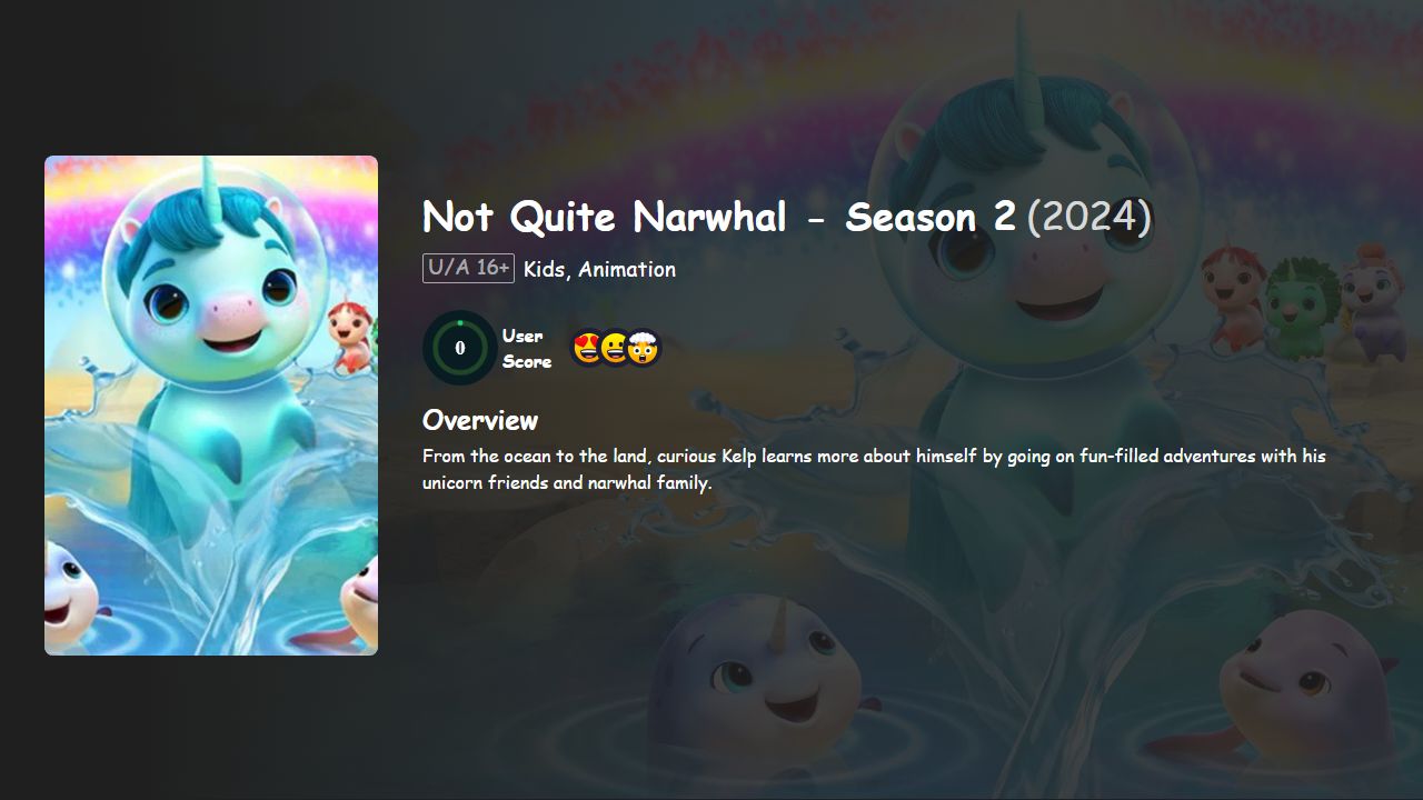 Not Quite Narwhal Season 2 Hindi-English Dubbed