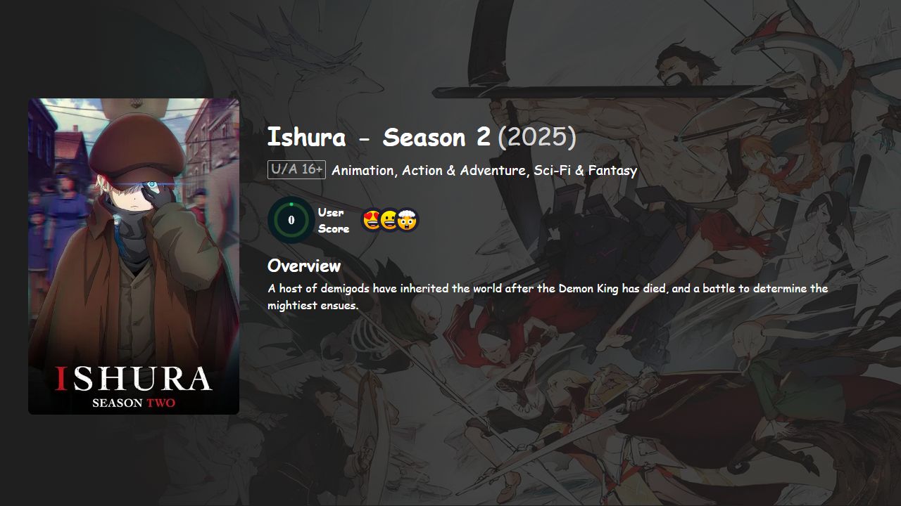 Ishura Season 2 English-Japanese Dubbed