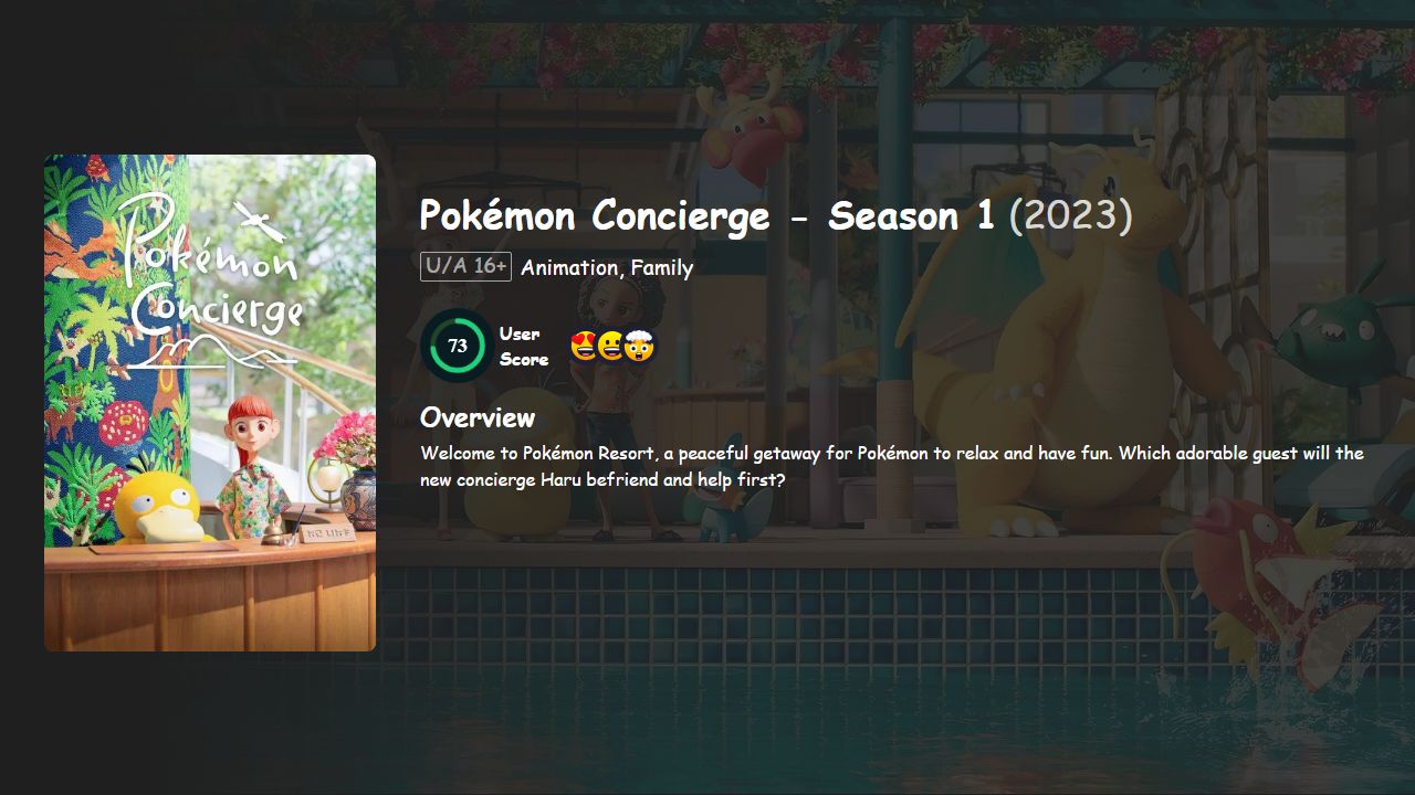 Pokémon Concierge Season 1 Hindi-Telugu-Tamil-English-Japanese Dubbed