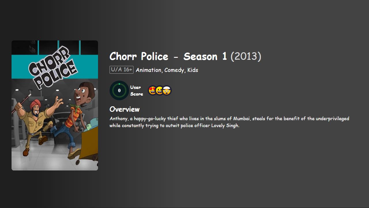 Chorr Police Season 1 Hindi Dubbed