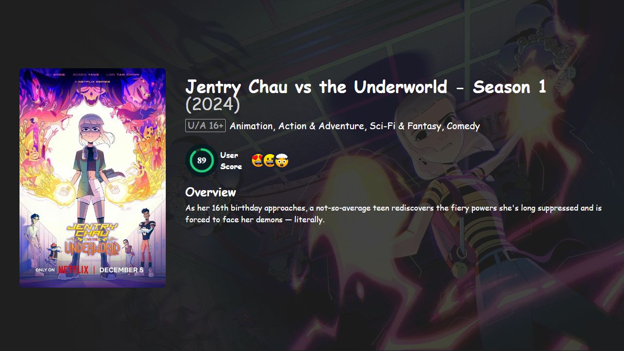 Jentry Chau vs the Underworld Season 1 Hindi-Telugu-Tamil-English Dubbed