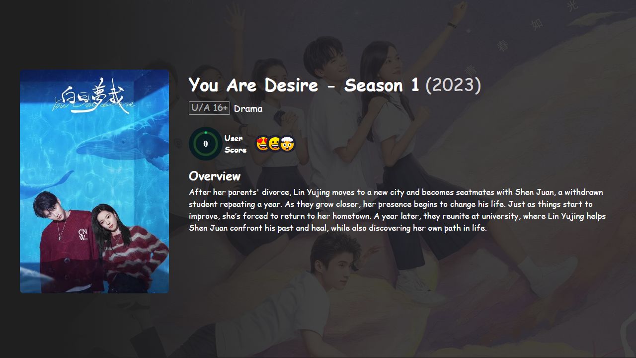 You Are Desire Season 1 Mandarin Dubbed
