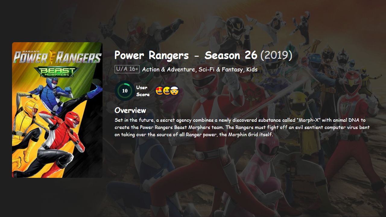 Power Rangers Season 26 Hindi-English Dubbed