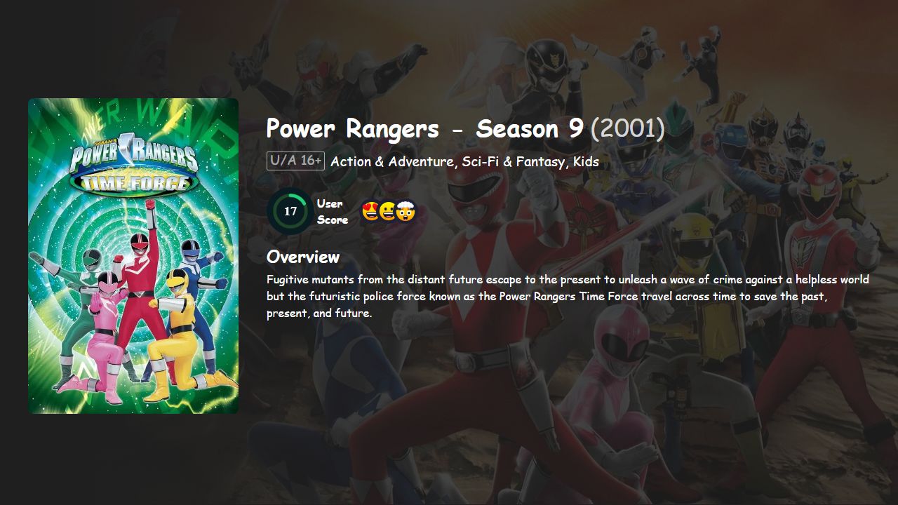 Power Rangers Season 9 Hindi Dubbed