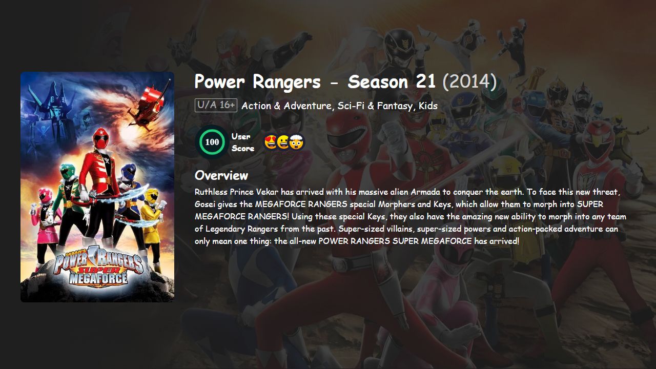 Power Rangers Season 21 Hindi-English Dubbed