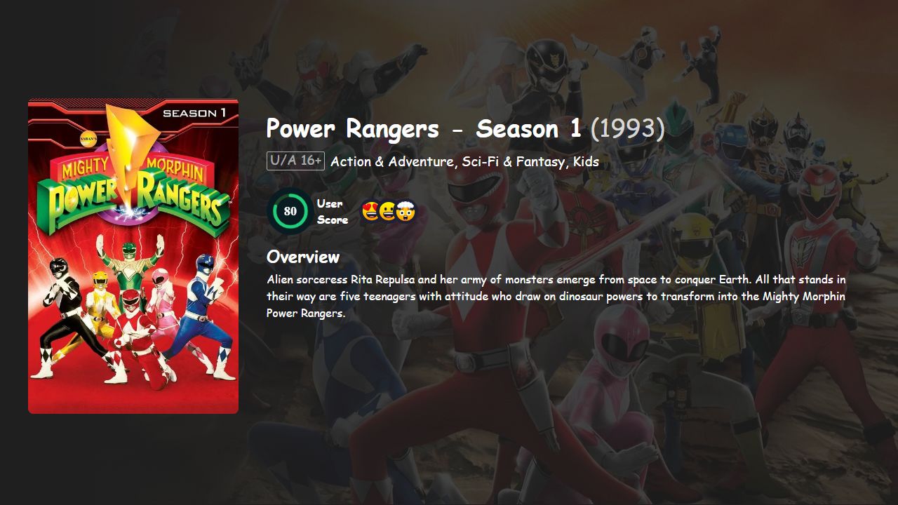 Power Rangers Season 1 Hindi-English Dubbed