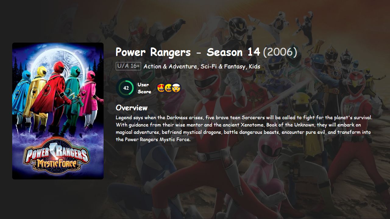 Power Rangers Season 14 Hindi Dubbed