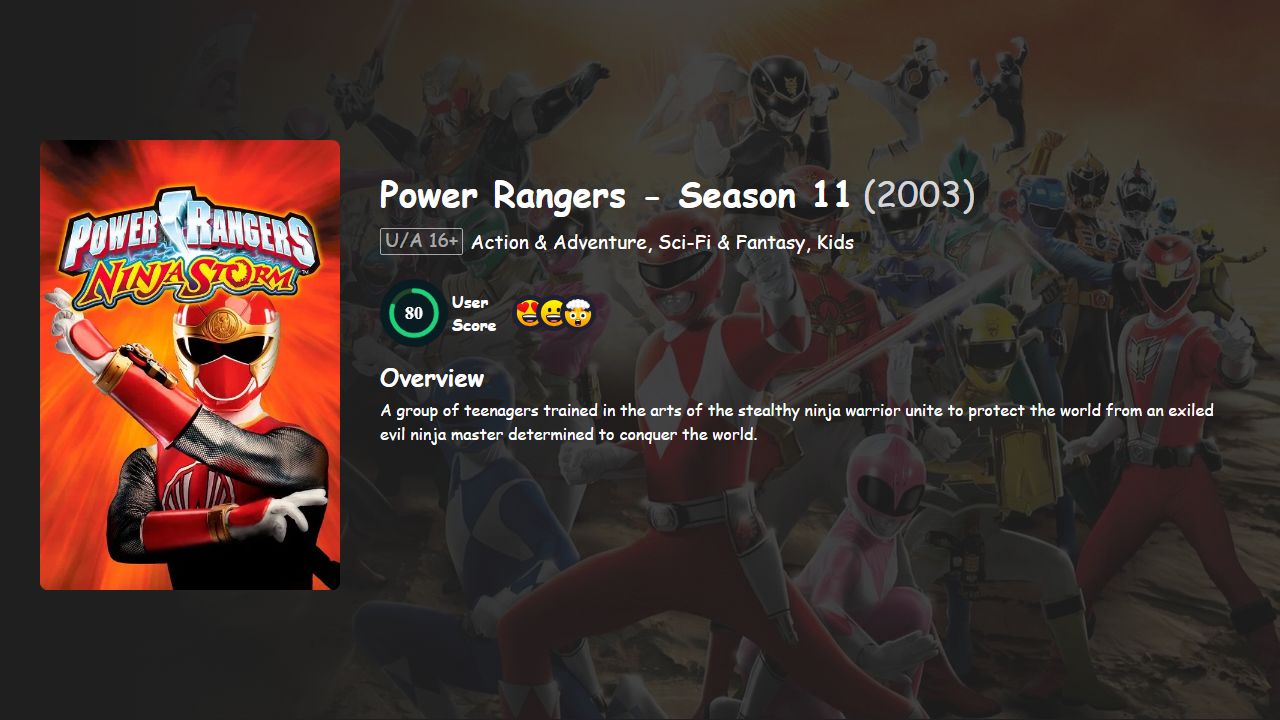 Power Rangers Season 11 Hindi Dubbed