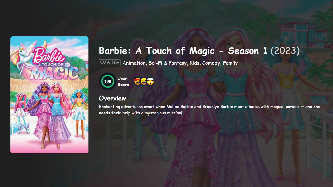 Barbie: A Touch of Magic Season 1 Hindi-English Dubbed
