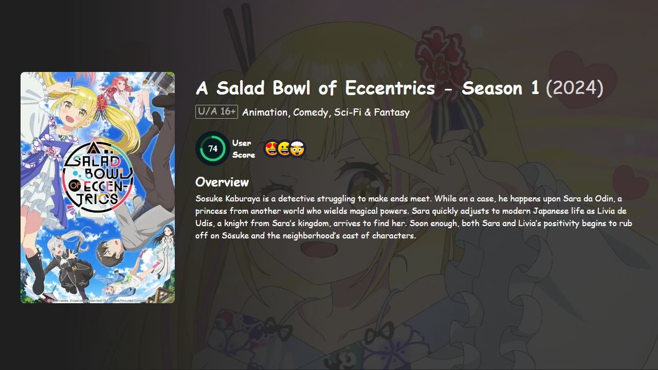 A Salad Bowl of Eccentrics Season 1 Hindi-Japanese Dubbed