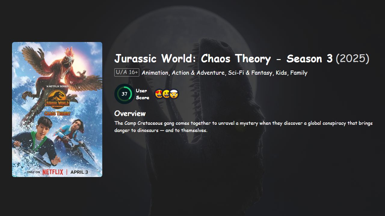 Jurassic World: Chaos Theory Season 3 Hindi-English-Japanese Dubbed