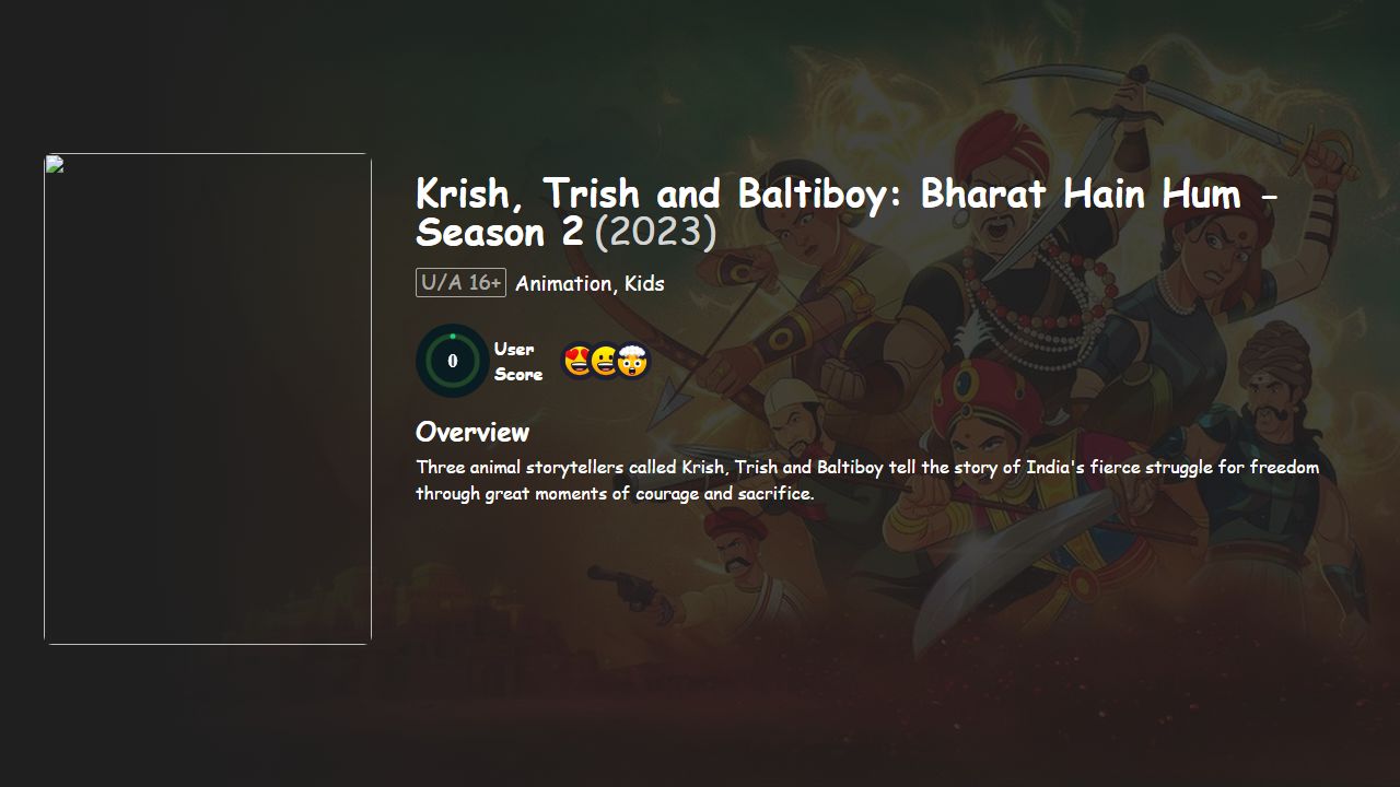 Krish, Trish and Baltiboy: Bharat Hain Hum Season 2 Hindi Dubbed