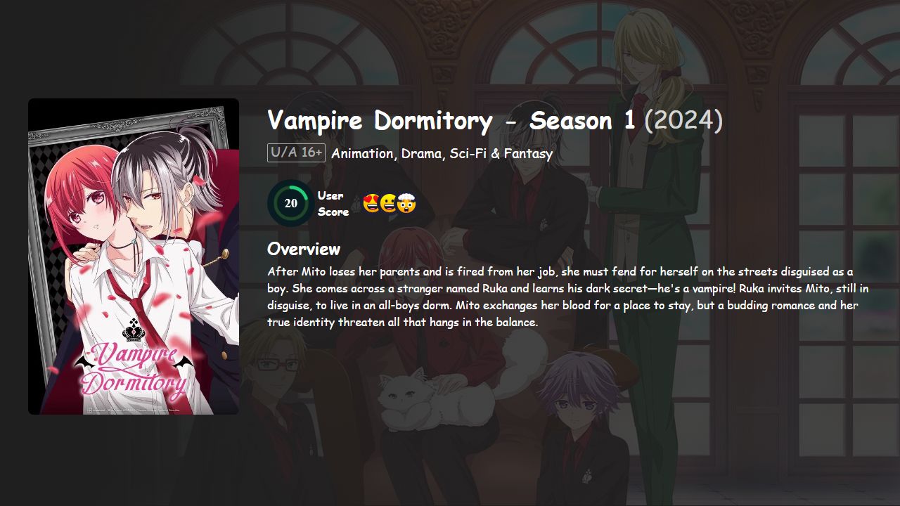 Vampire Dormitory Season 1 Hindi-English-Japanese Dubbed