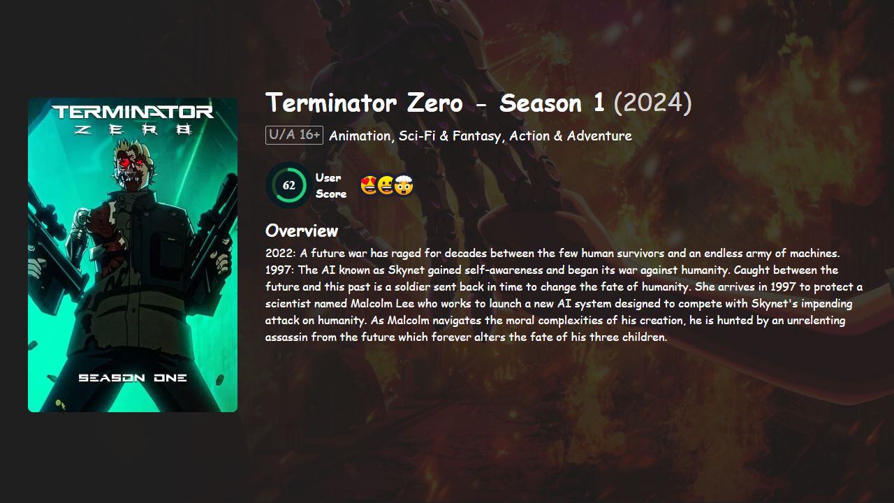 Terminator Zero Season 1 English-Japanese Dubbed