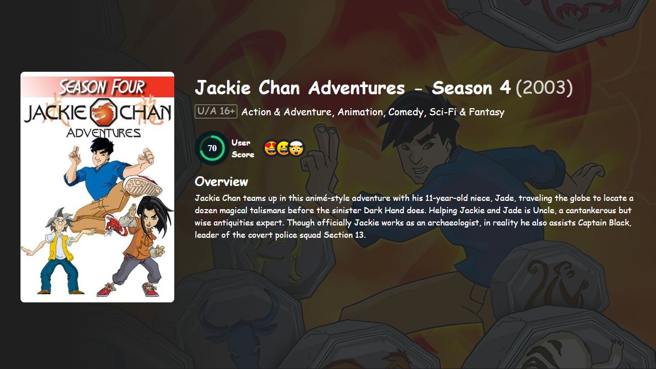 Jackie Chan Adventures Season 4 Hindi-Telugu-English Dubbed