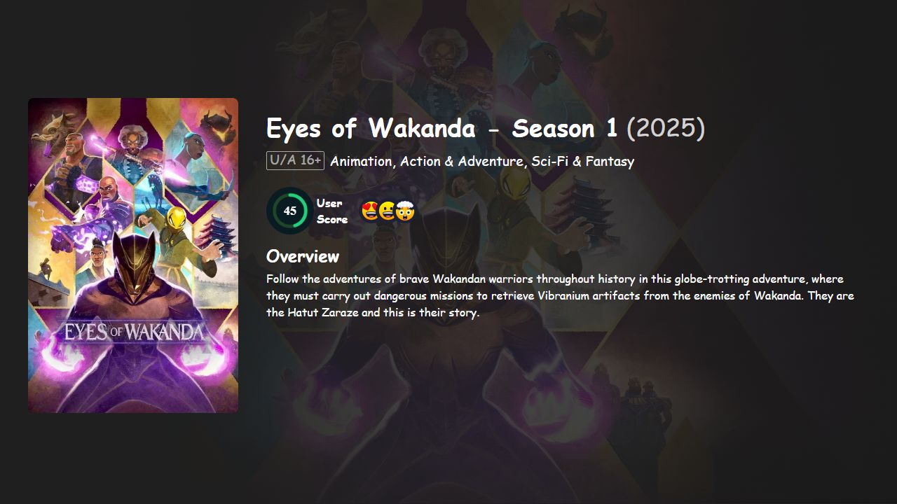 Eyes of Wakanda Season 1 English Dubbed