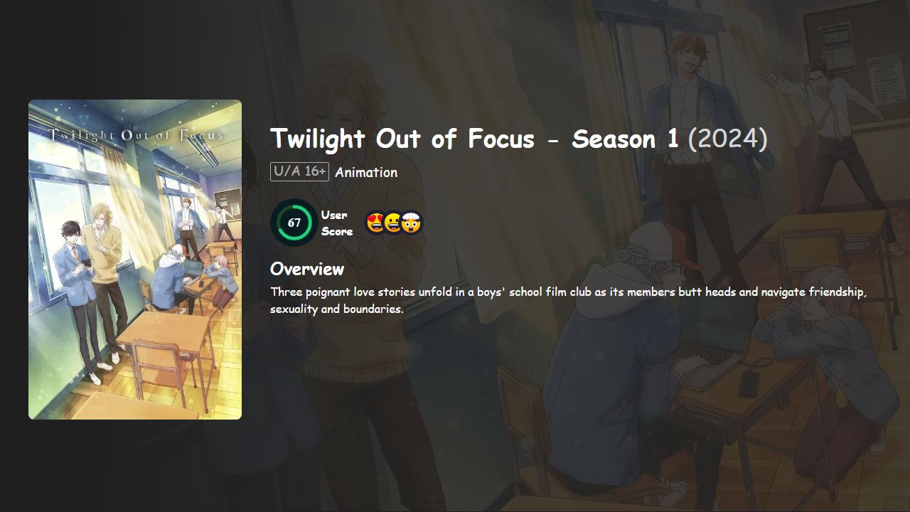 Twilight Out of Focus Season 1 Hindi-English-Japanese Dubbed