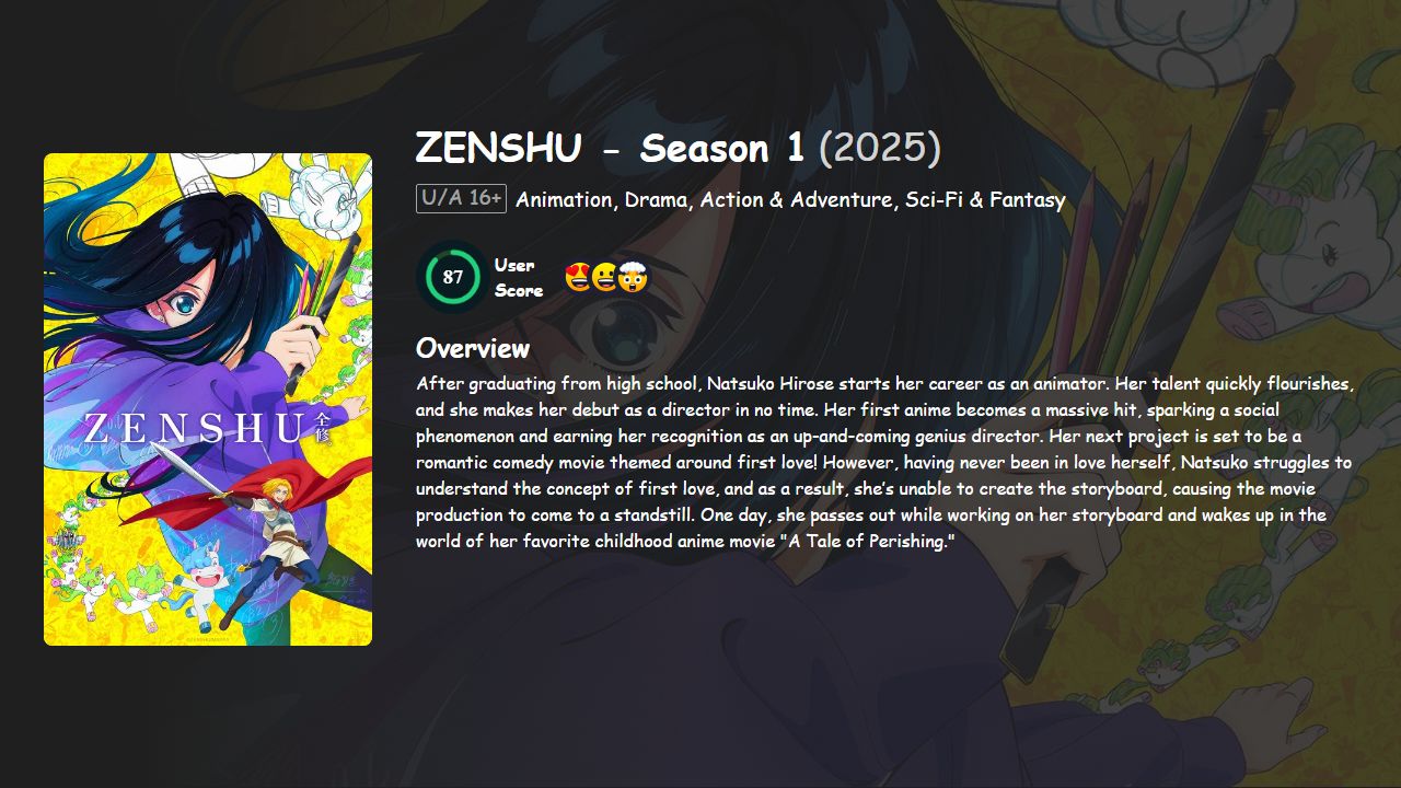 ZENSHU Season 1 Hindi-Telugu-Tamil-English-Japanese Dubbed