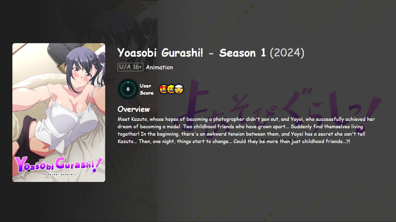 Yoasobi Gurashi! Season 1 Hindi-Telugu-Tamil-Kannada-Japanese Dubbed