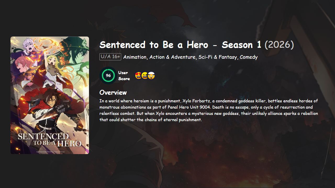 Sentenced to Be a Hero Season 1 Hindi-Telugu-Tamil-English-Japanese Dubbed