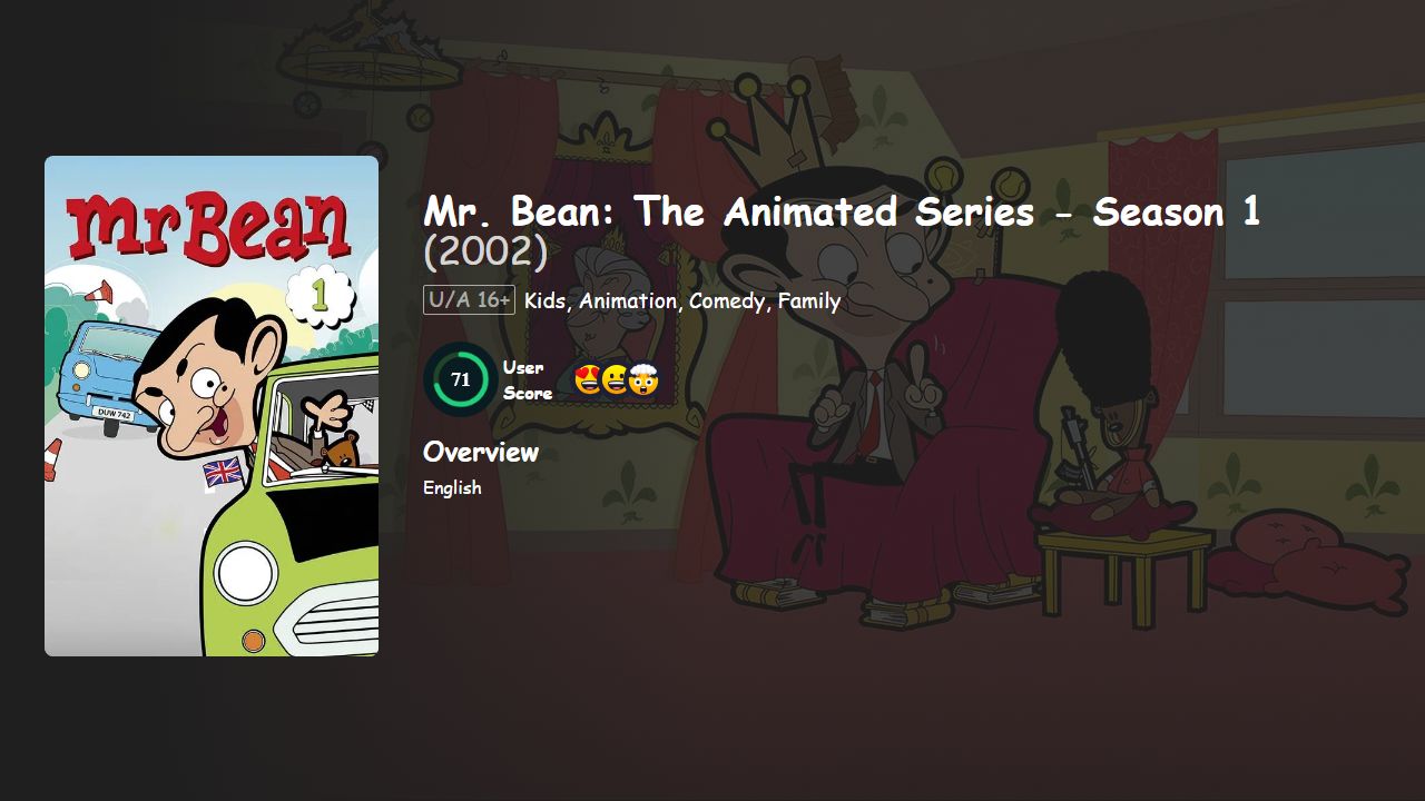 Mr. Bean: The Animated Series Season 1 English Dubbed