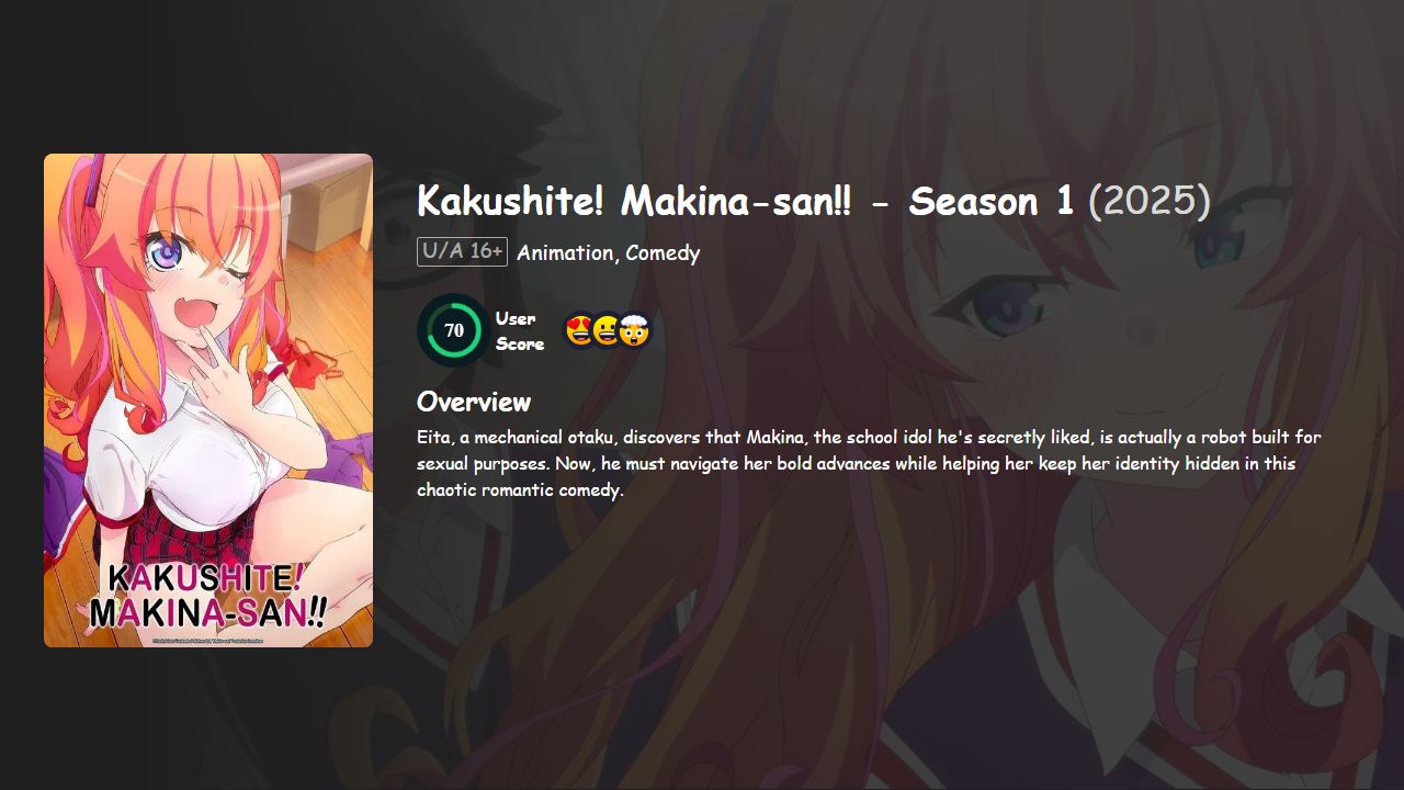 Kakushite! Makina San!! Season 1 English Dubbed