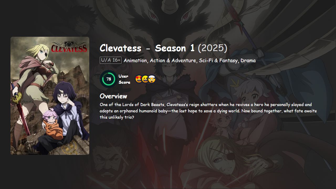 Clevatess Season 1 Hindi-Telugu-Tamil-English-Japanese Dubbed