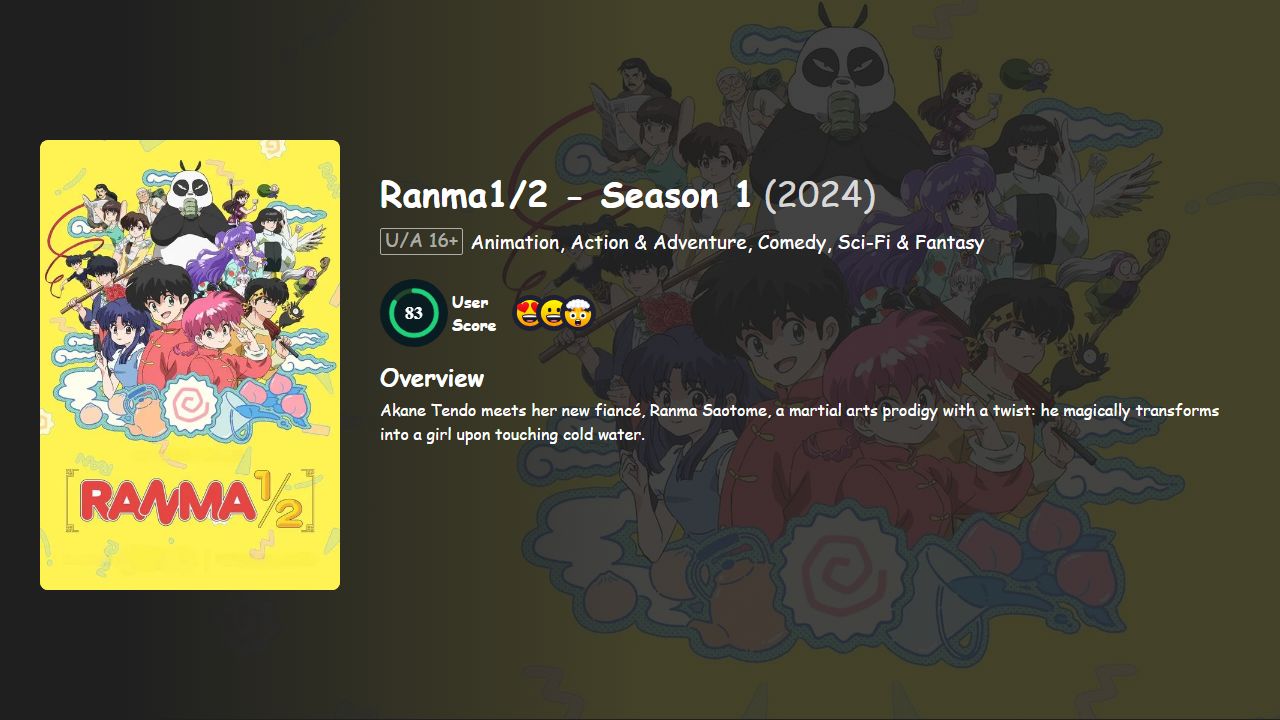 Ranma1/2 Season 1 Hindi-English-Japanese Dubbed