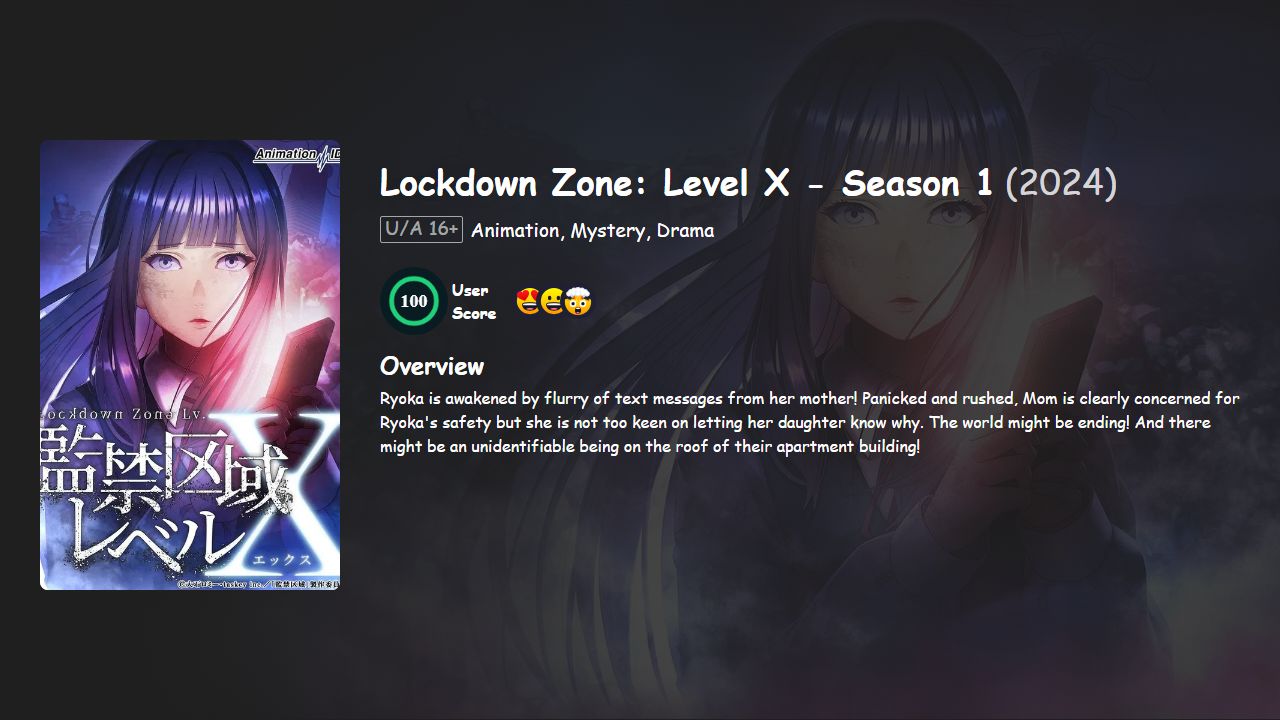 Lockdown Zone: Level X Season 1 Hindi Dubbed