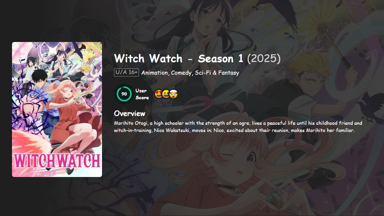 Witch Watch Season 1 Japanese Dubbed