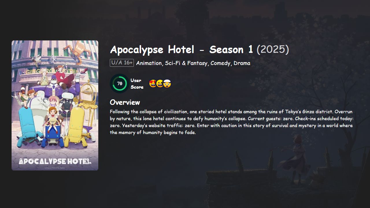 Apocalypse Hotel Season 1 Japanese Dubbed
