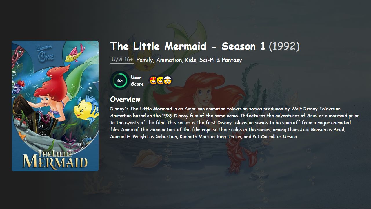 The Little Mermaid Season 1 Hindi-English Dubbed
