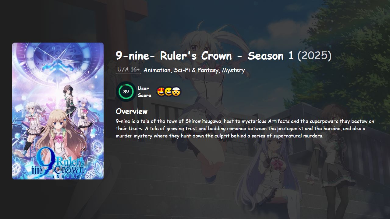 9-nine- Ruler’s Crown Season 1 Japanese Dubbed