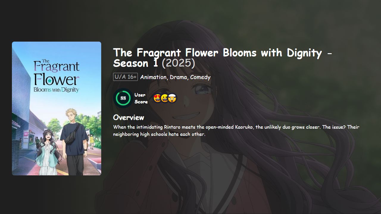 The Fragrant Flower Blooms with Dignity Season 1 English-Japanese Dubbed