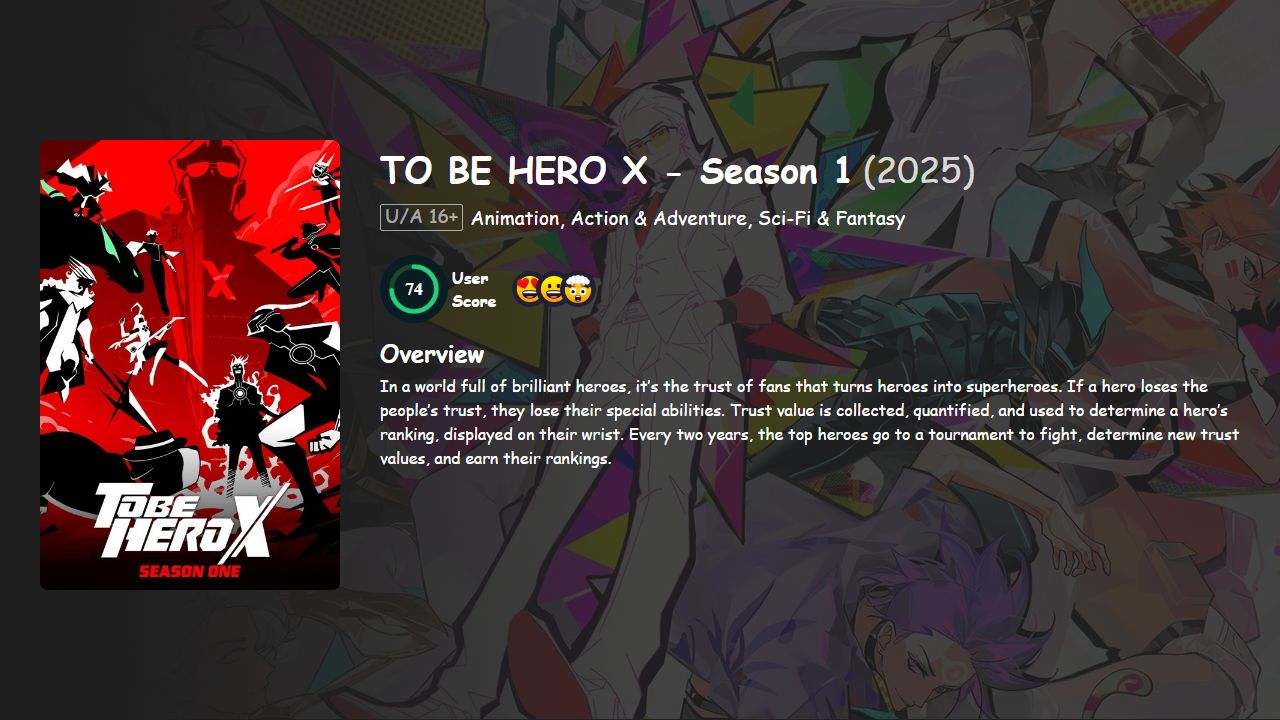 TO BE HERO X Season 1 English-Chinese-Japanese Dubbed