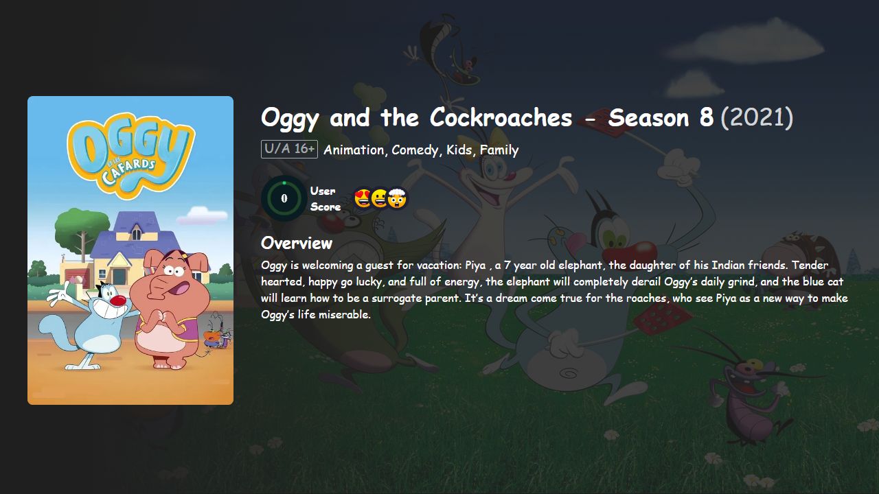 Oggy and the Cockroaches: Next Generation Season 1 Hindi-English Dubbed