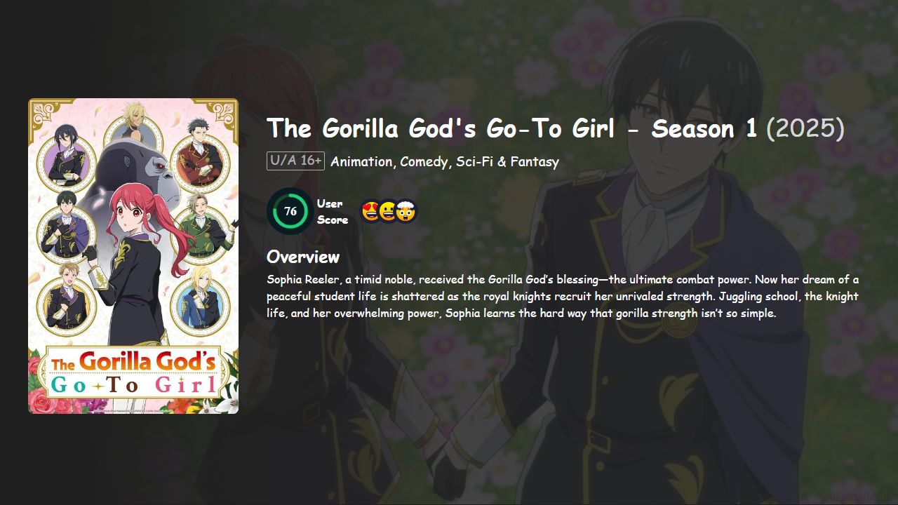 The Gorilla God’s Go-To Girl Season 1 Hindi-Telugu-Tamil-English-Japanese Dubbed