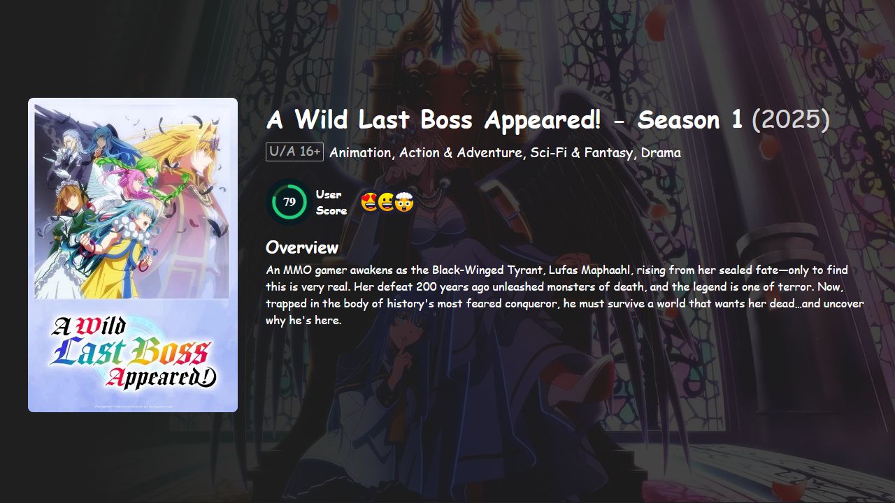 A Wild Last Boss Appeared! Season 1 Hindi-Telugu-Tamil-Japanese Dubbed