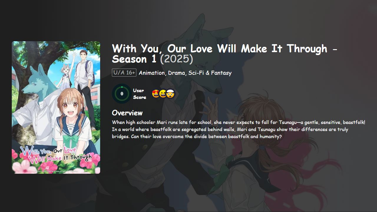 With You, Our Love Will Make It Through Season 1 Hindi-Telugu-Tamil-English-Japanese Dubbed