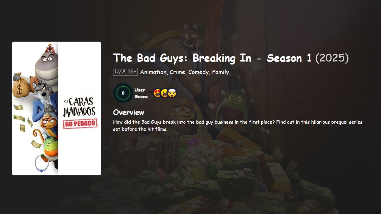 The Bad Guys: Breaking In Season 1 Hindi-English Dubbed