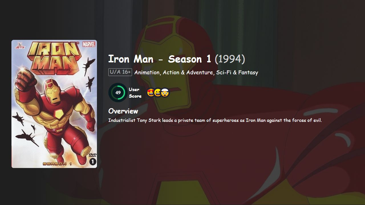Iron Man Season 1 Hindi-Telugu-Tamil-English Dubbed